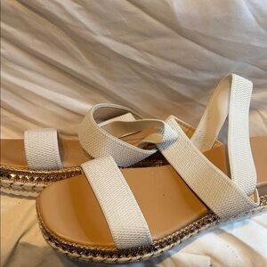Elegant White Espadrille Sandals